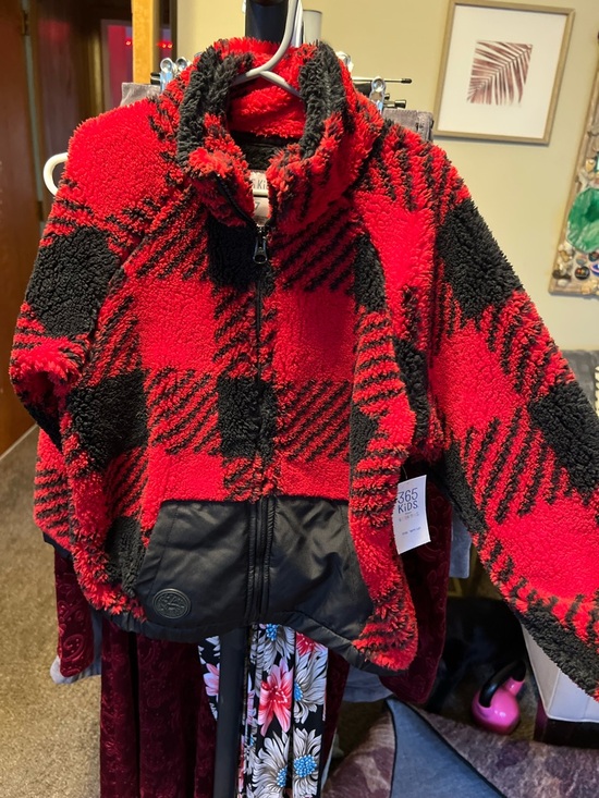 Other - Red & Black Buffalo Plaid Sherpa Jacket